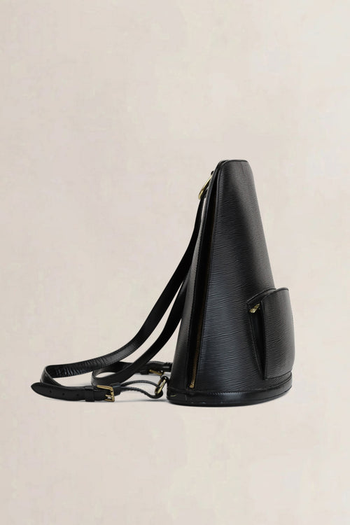 Louis Vuitton Black Epi Leather Gobelins Backpack