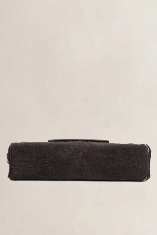 Delvaux Brown Tempête Pony Hair Shoulder Bag