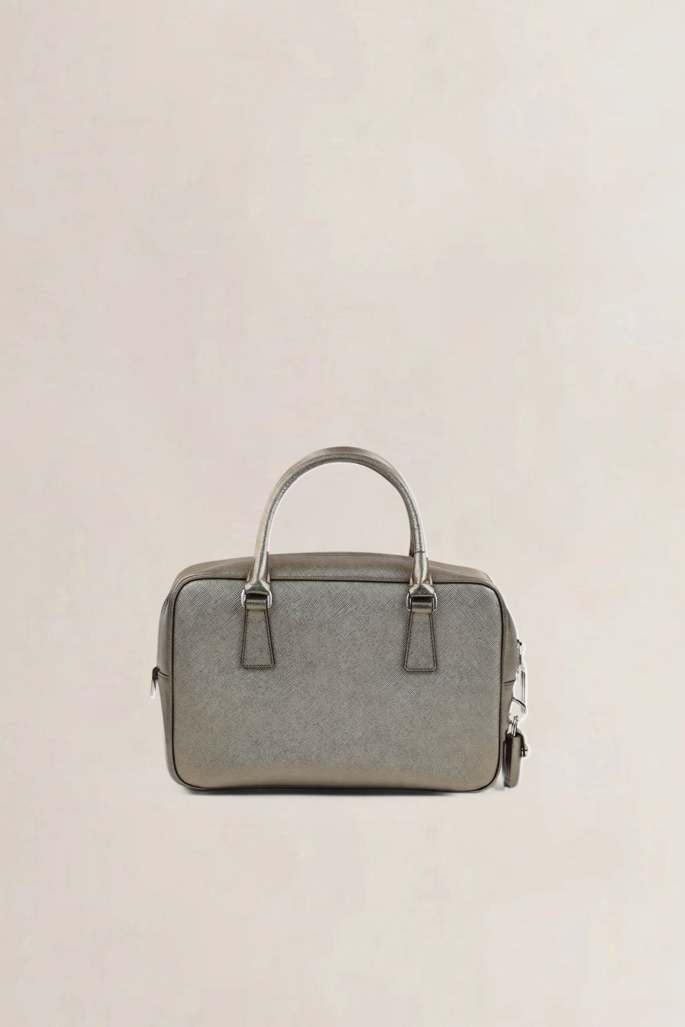 Prada Bronze Bauletto Top Handle Bag