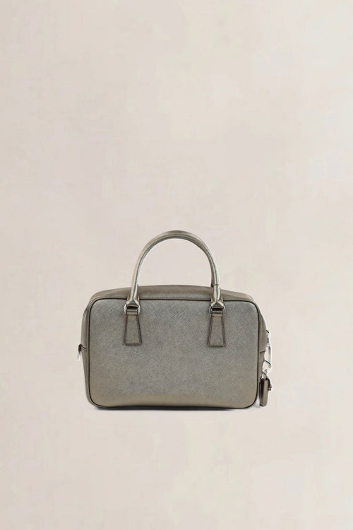 Prada Bronze Bauletto Top Handle Bag