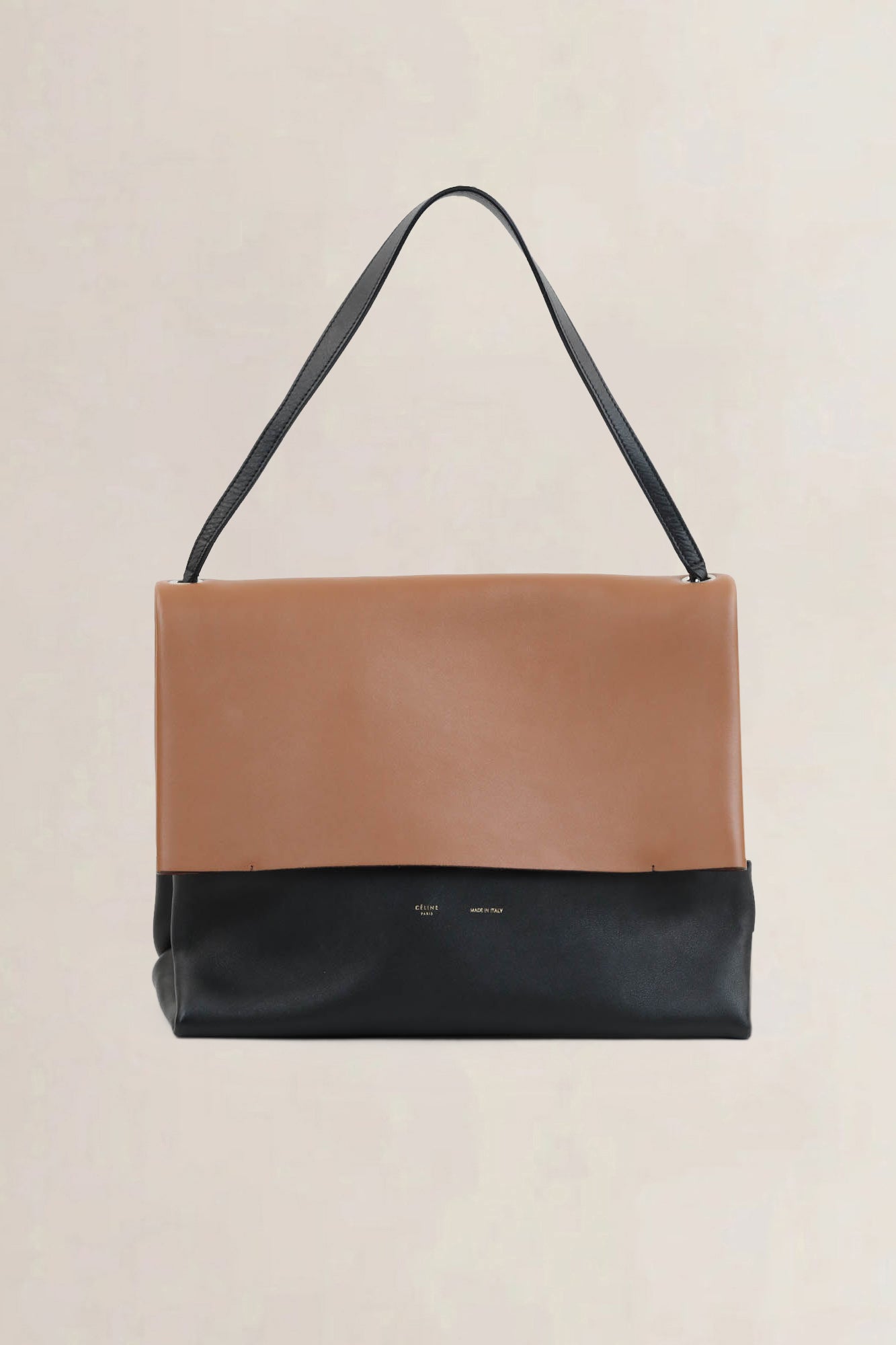 Céline Orange/Black All Soft Shoulder Bag