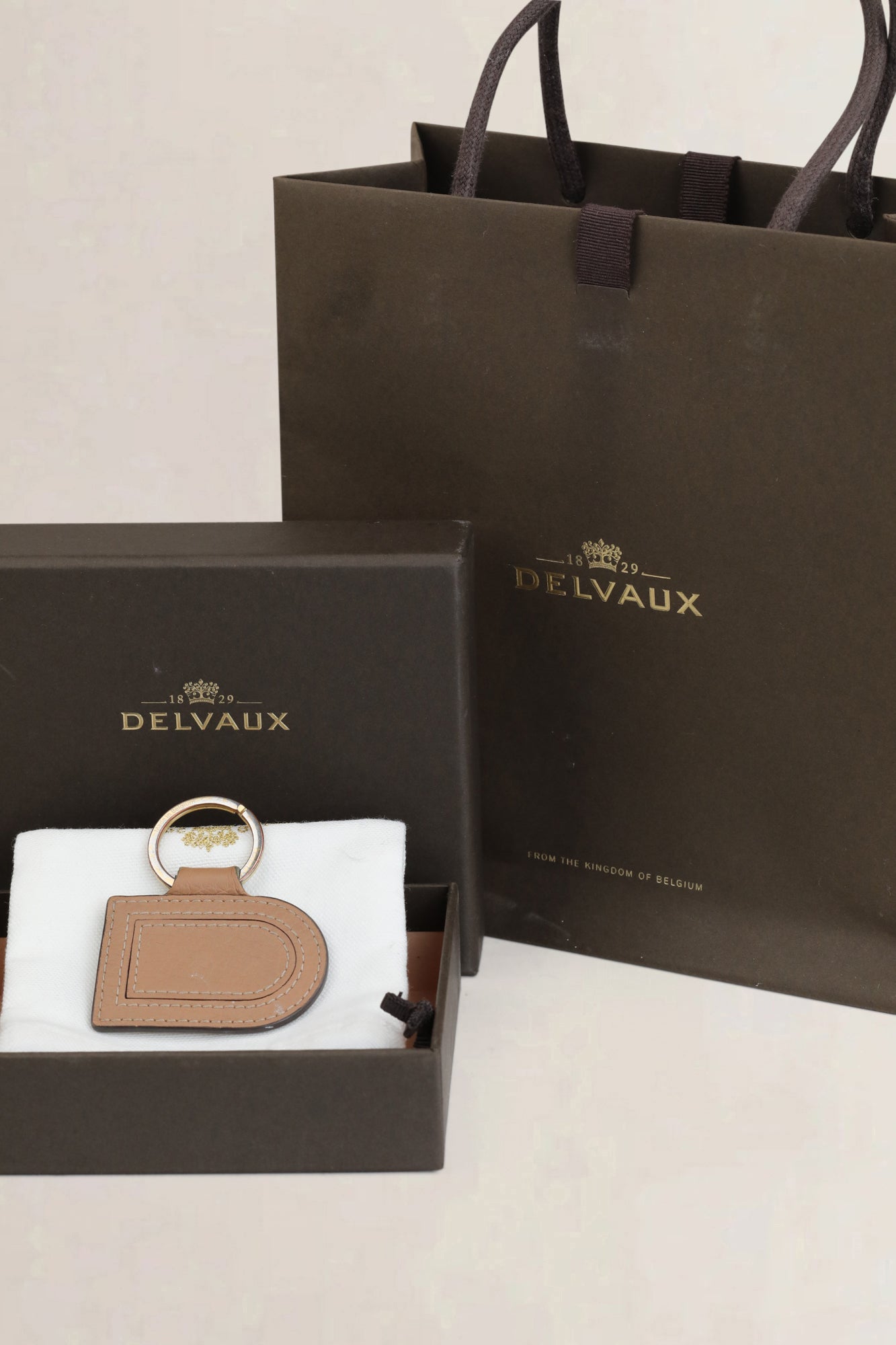 Delvaux Vison Pin D Sleutelhanger Taurillon Soft