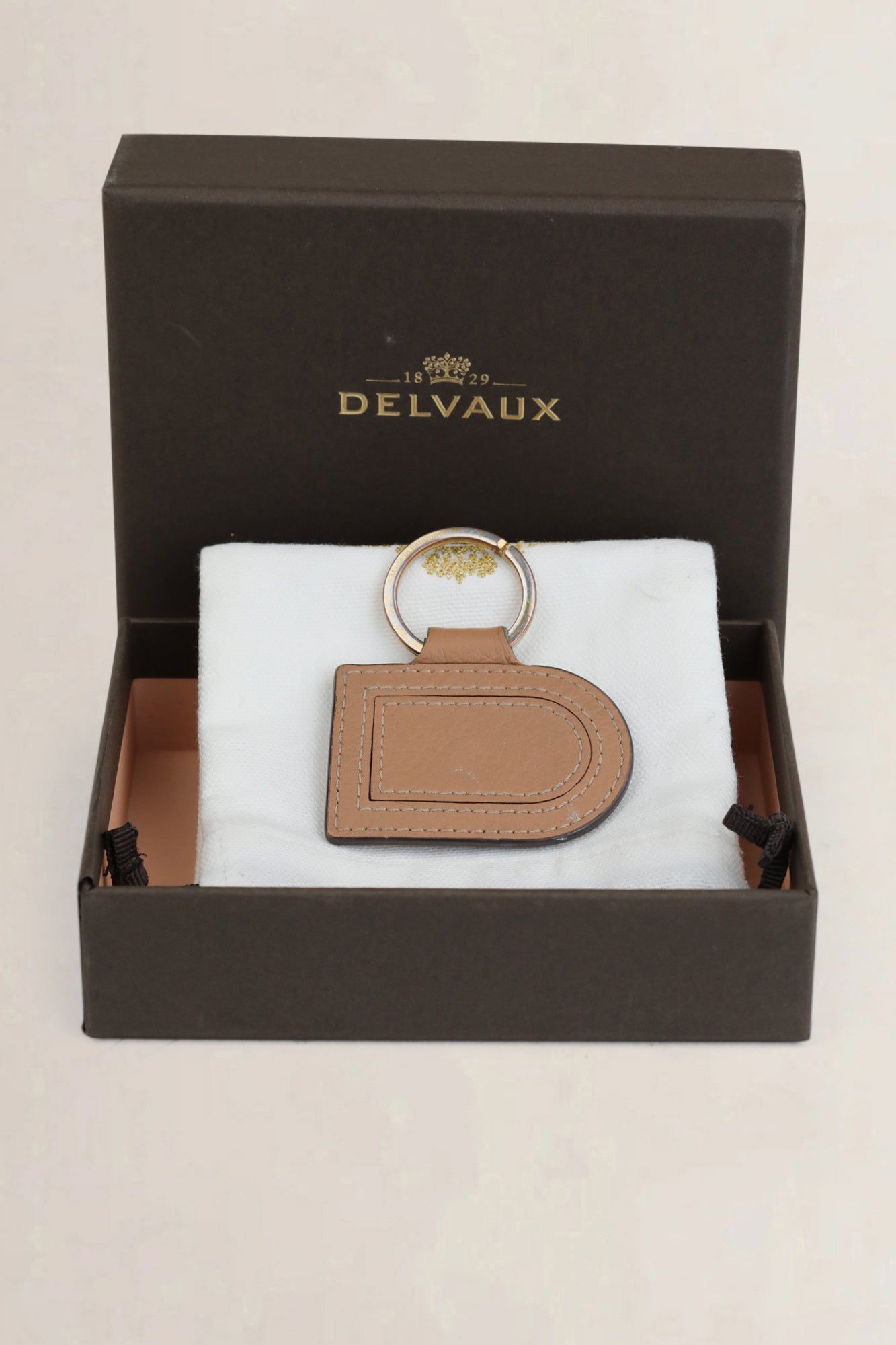 Delvaux Vison Pin D Sleutelhanger Taurillon Soft