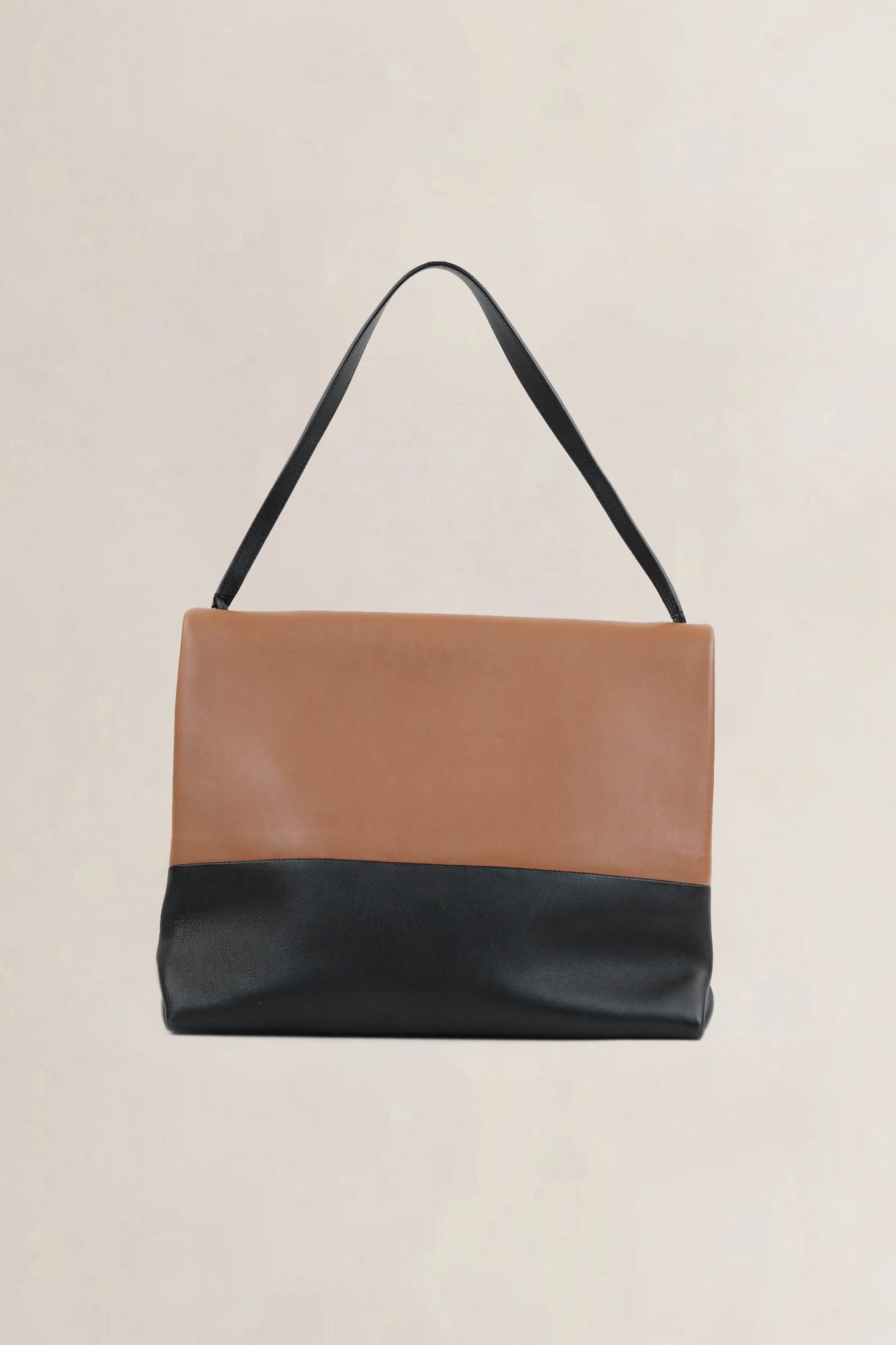 Céline Orange/Black All Soft Shoulder Bag