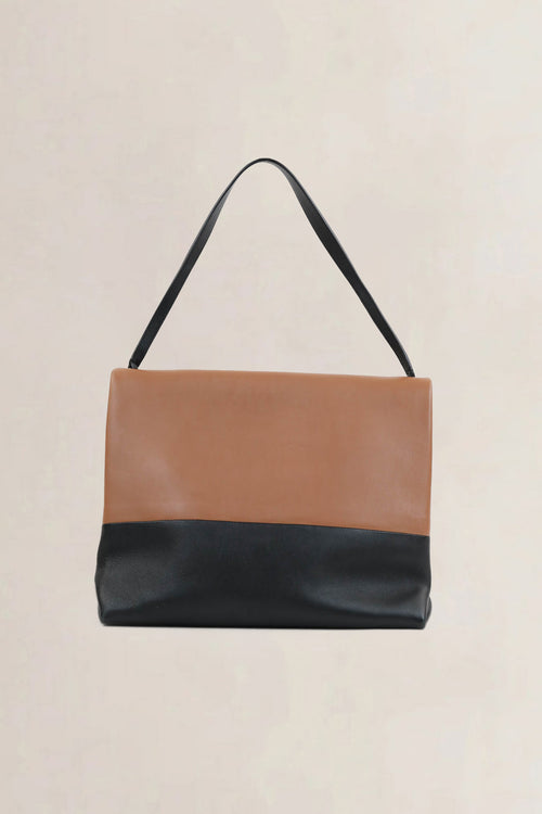 Céline Orange/Black All Soft Shoulder Bag