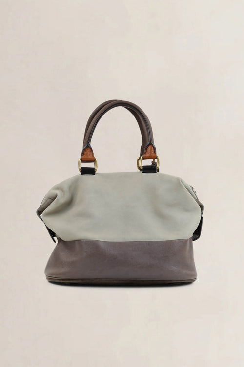 Céline Two Tone Top Handle Bag