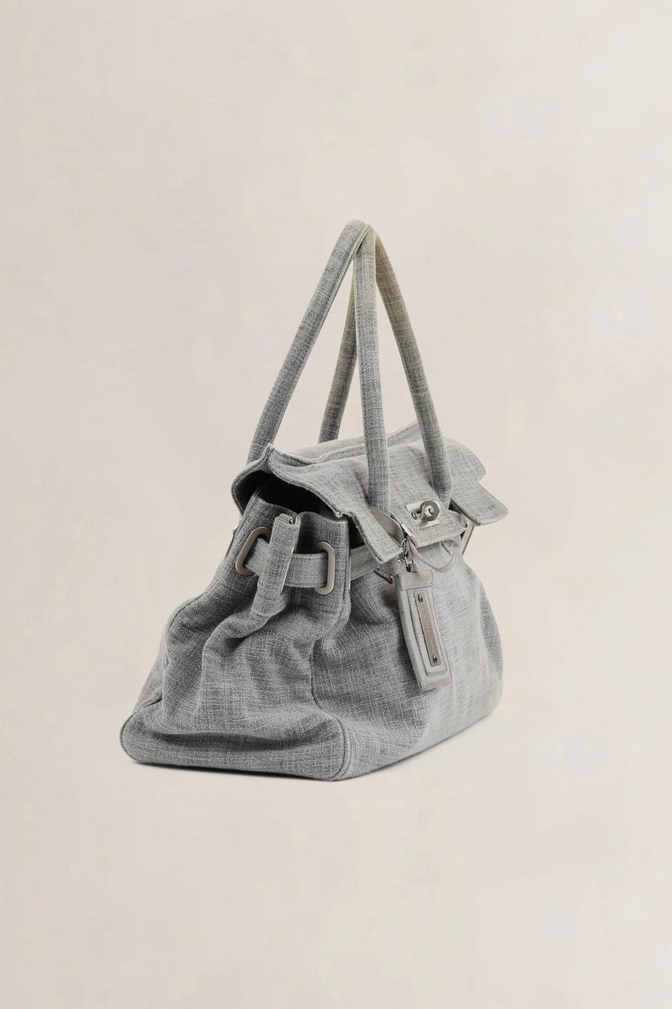 Brunello Cucinelli Grey Top Handle Bag