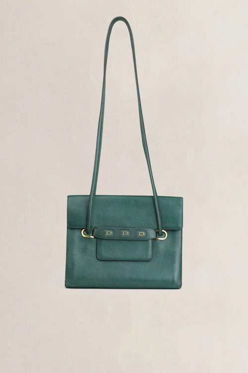 Delvaux Groene Leren Thermidor Crossbody Tas