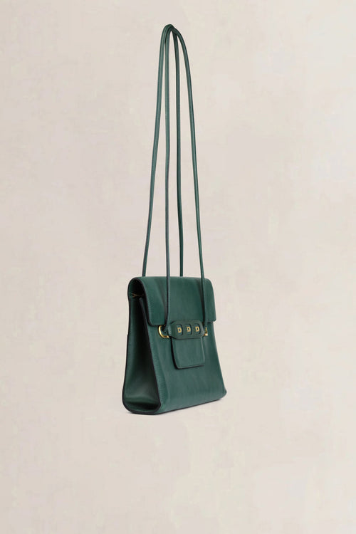 Delvaux Groene Leren Thermidor Crossbody Tas