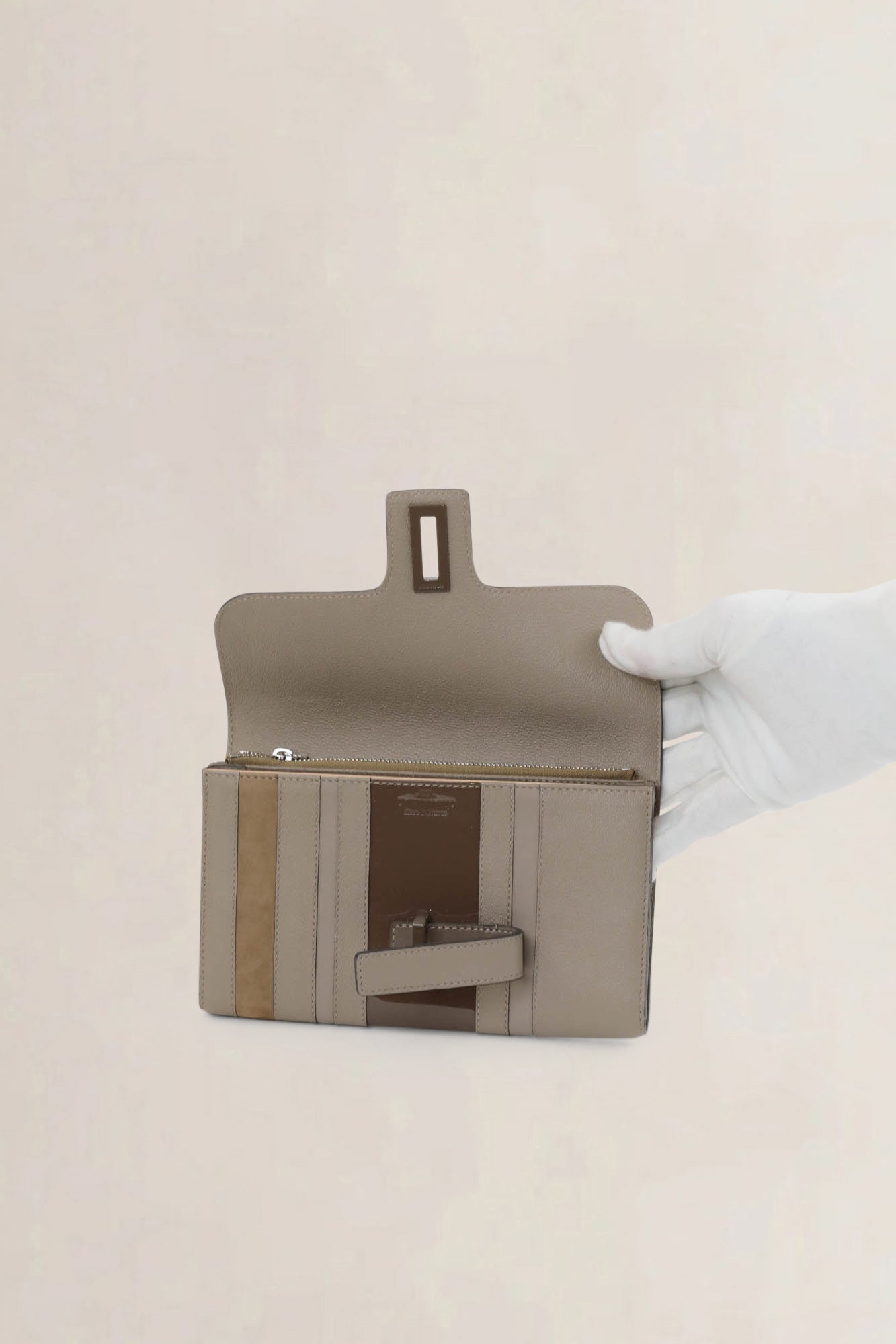 Delvaux Tourterelle Camaïeux Simplissime Wallet