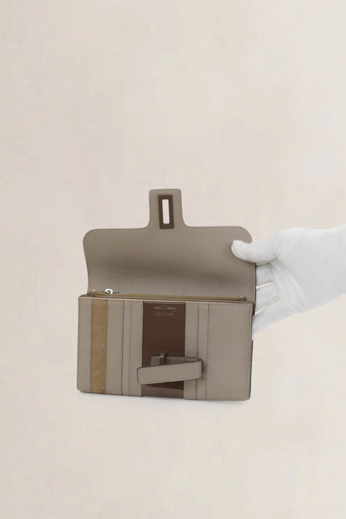 Delvaux Tourterelle Camaïeux Simplissime Wallet