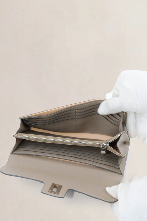 Delvaux Tourterelle Camaïeux Simplissime Wallet