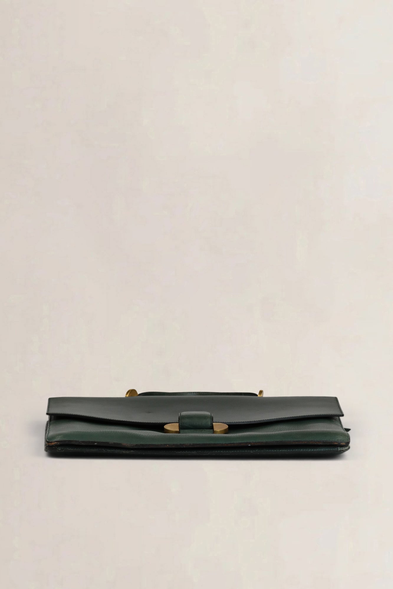 Delvaux Green Leather Briefcase