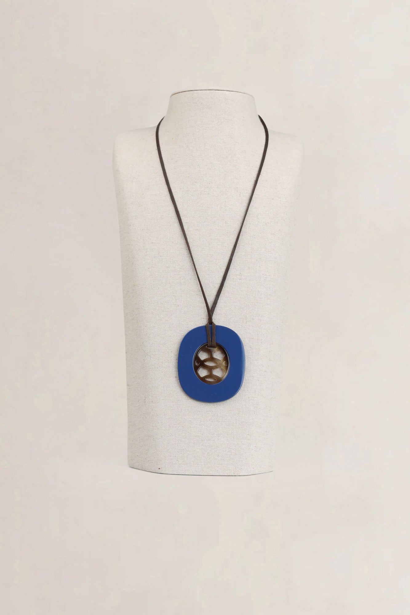 Hermès Blue Lift Pendant Necklace