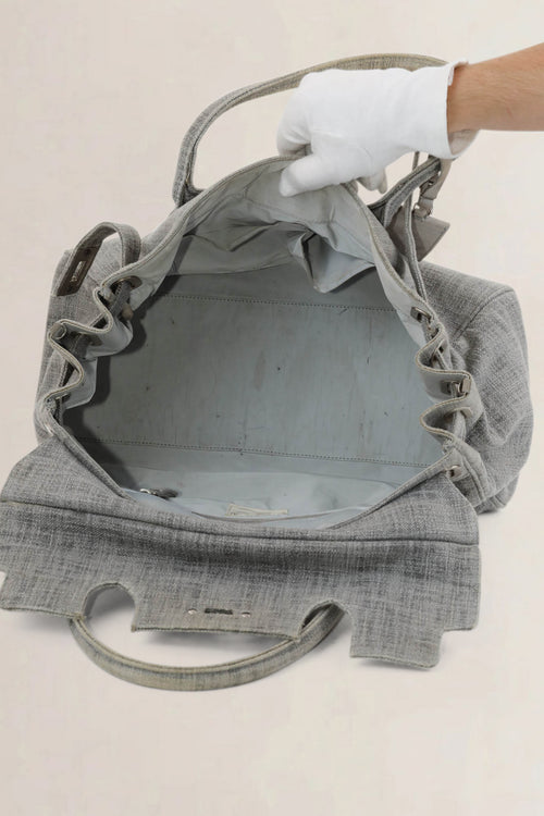 Brunello Cucinelli Grey Top Handle Bag
