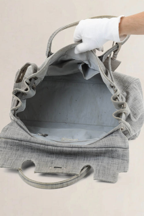 Brunello Cucinelli Grey Top Handle Bag