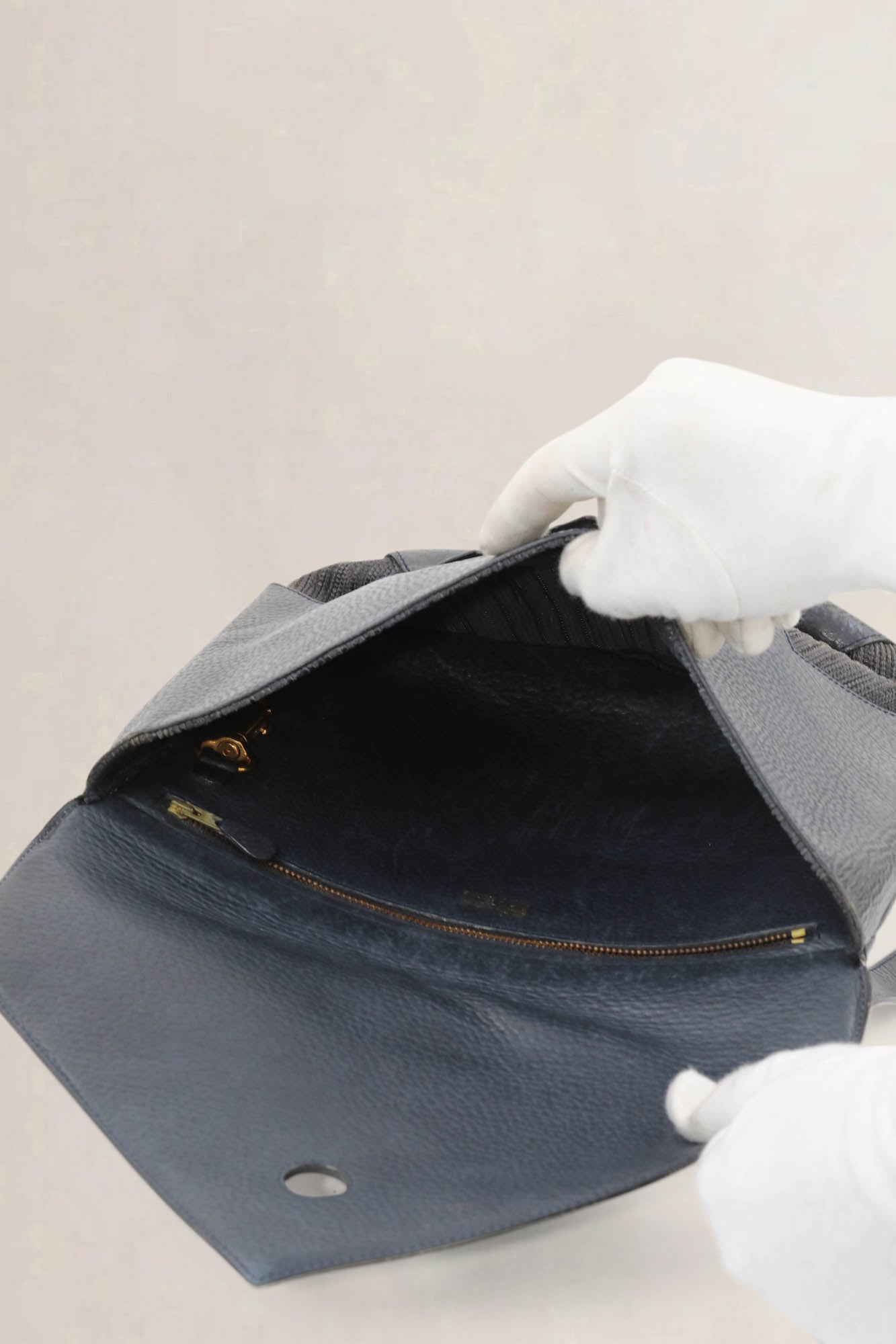 Delvaux Blue Desavroye GM Crossbody Bag