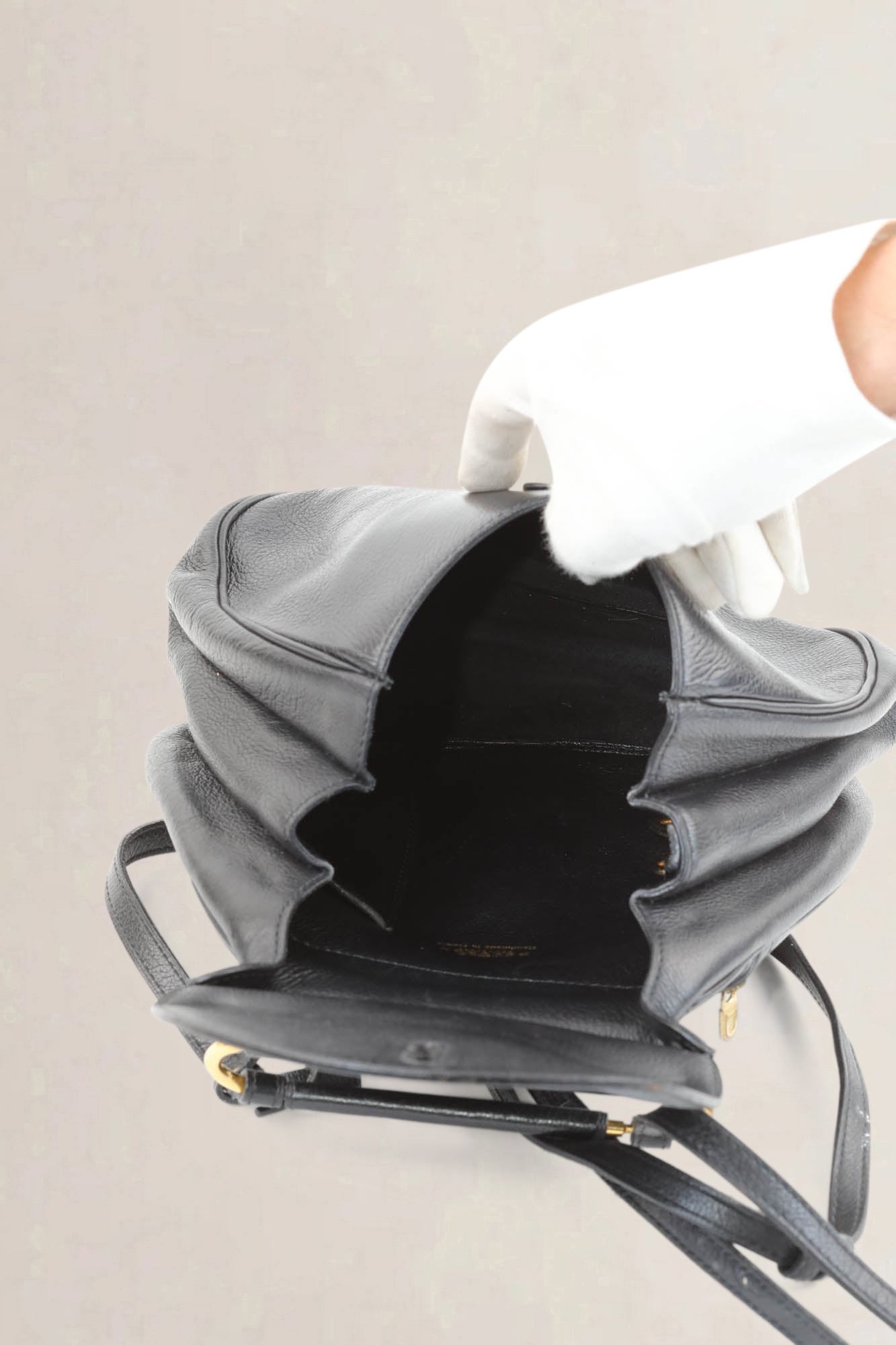 Delvaux Black Cerceau PM Backpack