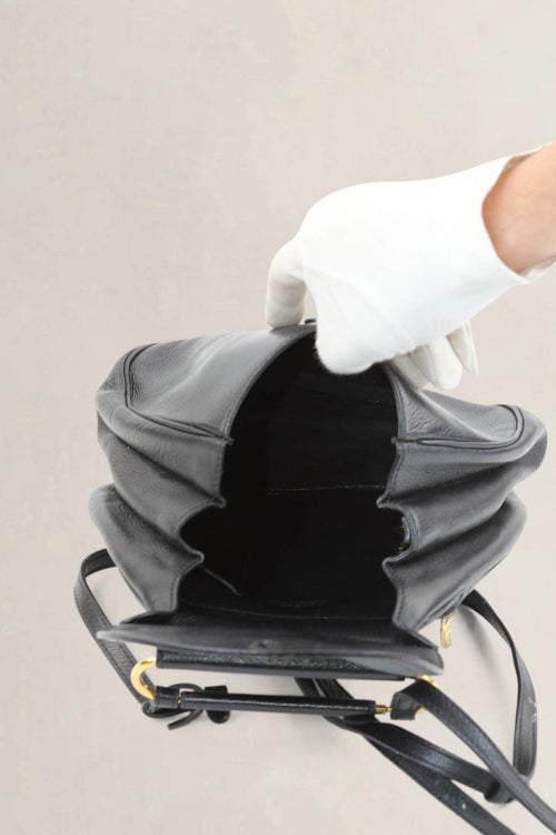 Delvaux Black Cerceau PM Backpack