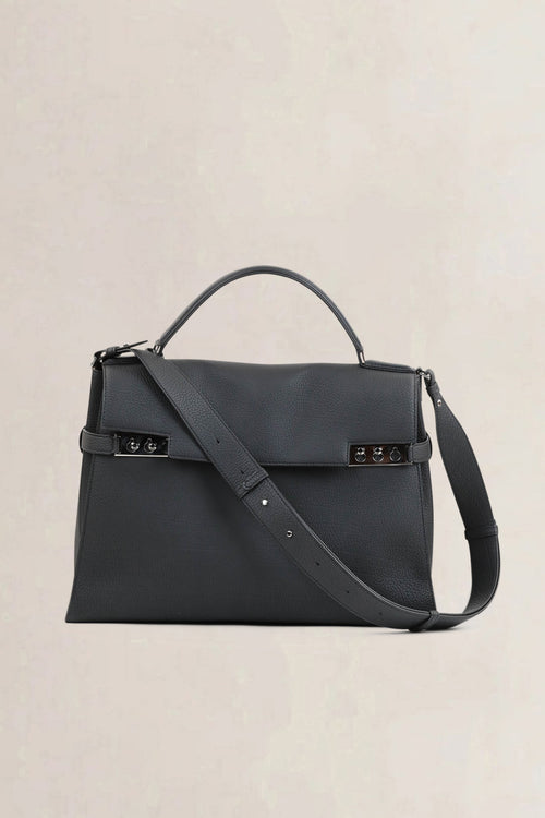 Delvaux Black Tempête XL Shoulder Bag