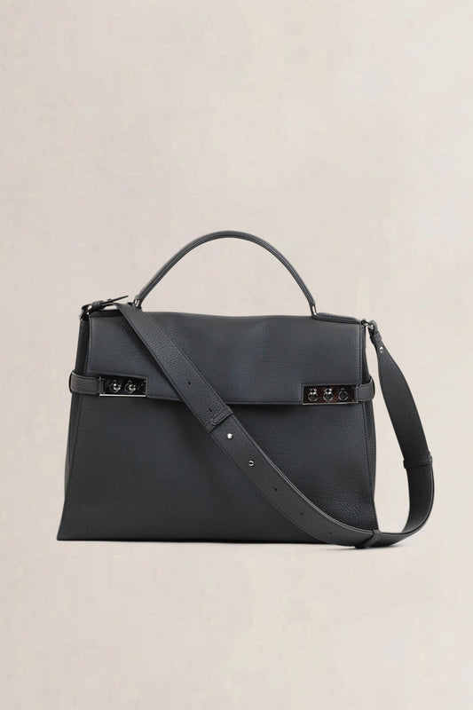 Delvaux Black Tempête XL Shoulder Bag
