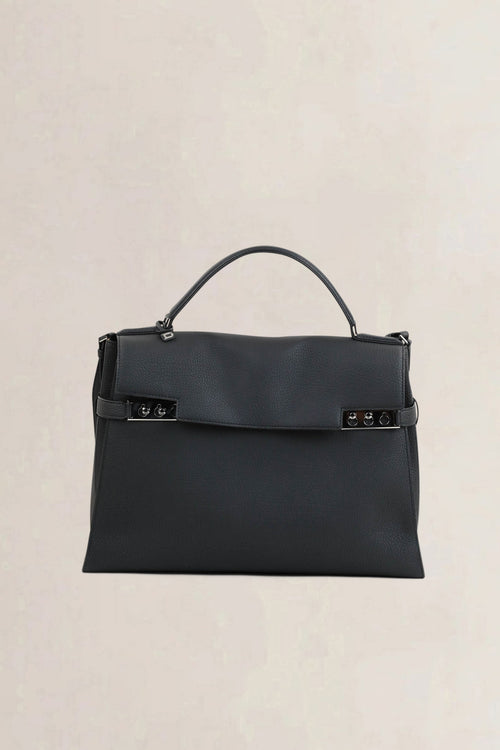 Delvaux Black Tempête XL Shoulder Bag