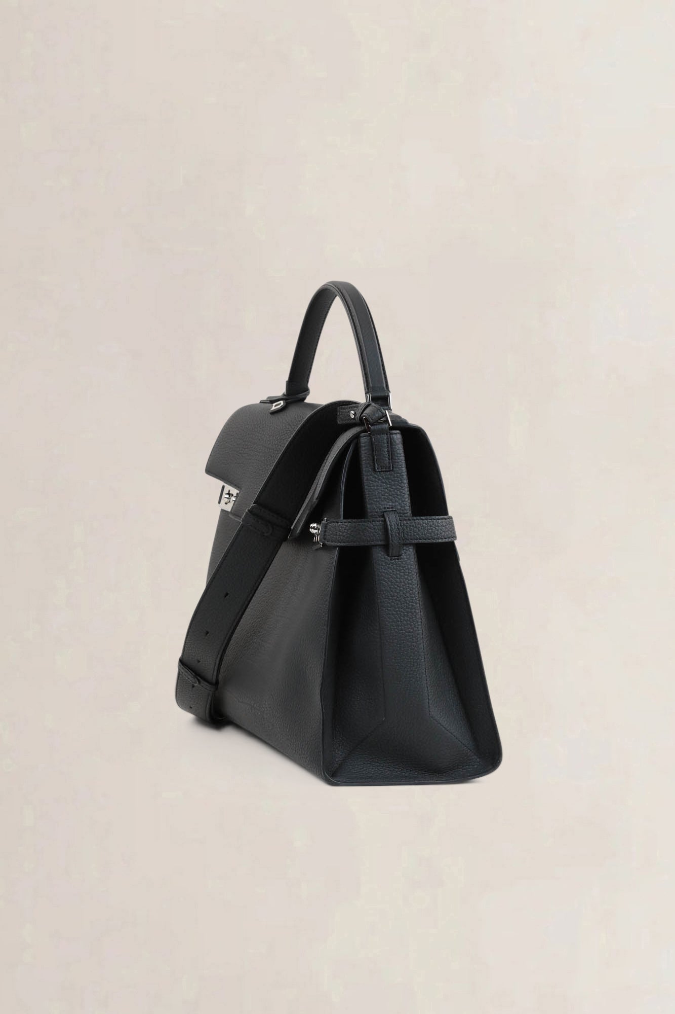 Delvaux Black Tempête XL Shoulder Bag