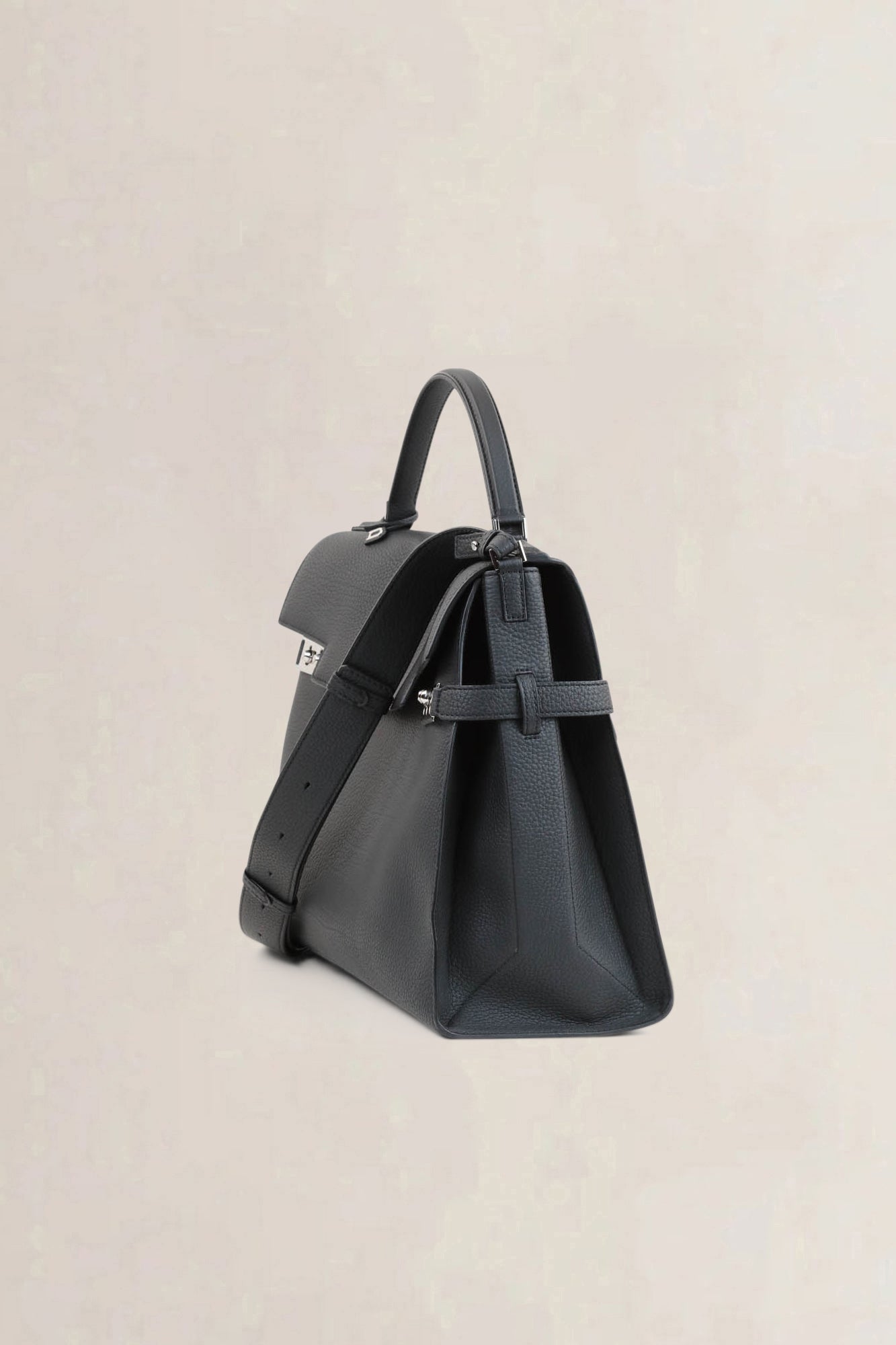 Delvaux Black Tempête XL Shoulder Bag