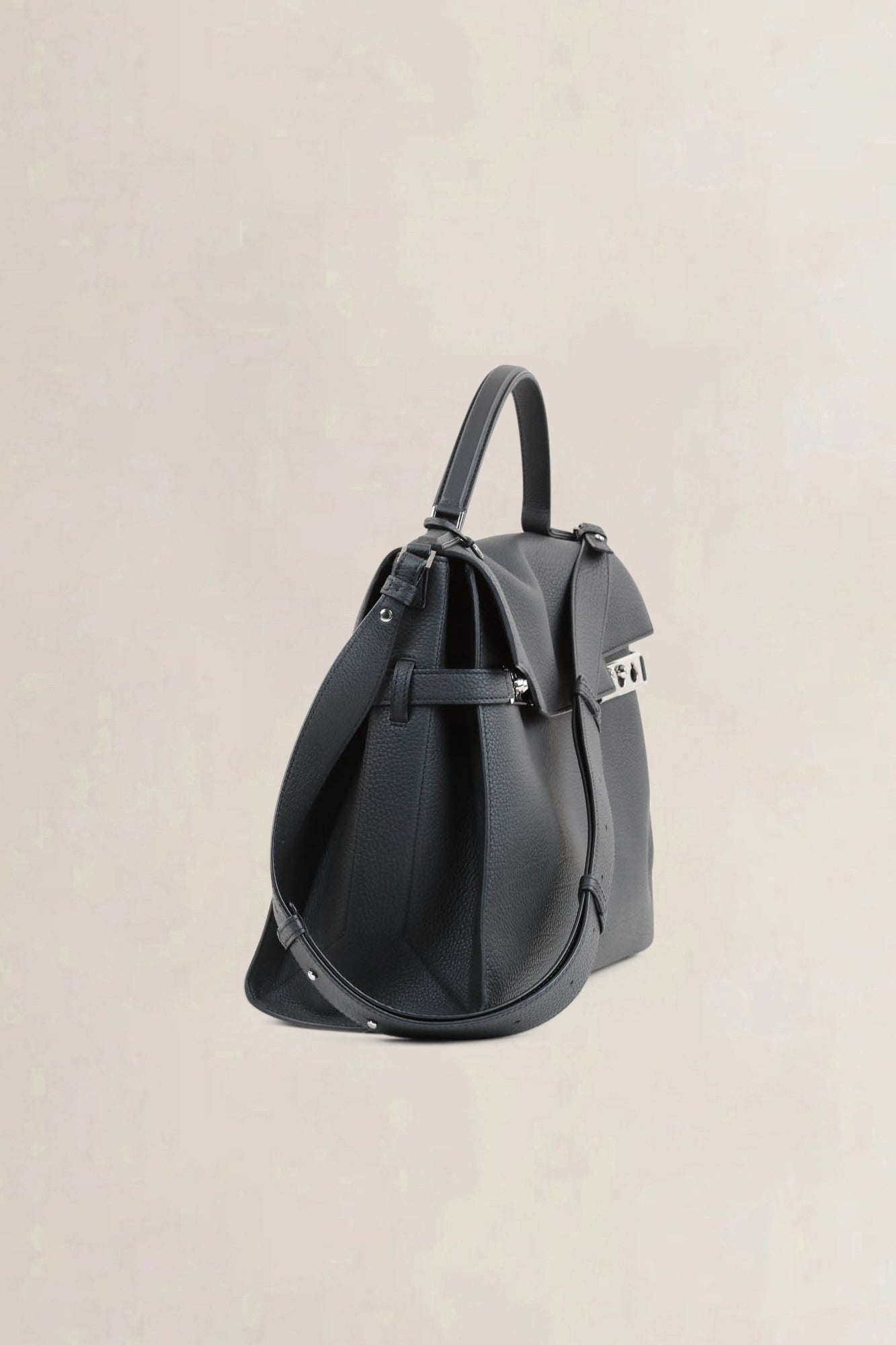 Delvaux Black Tempête XL Shoulder Bag