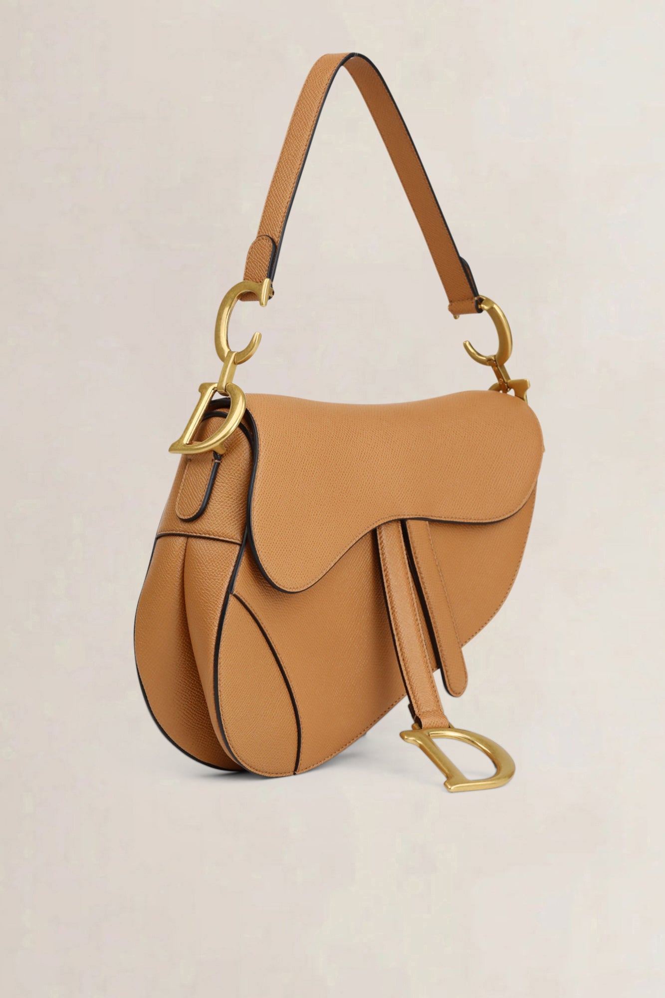 Christian Dior Saddle Brown Leather Saddle Bag