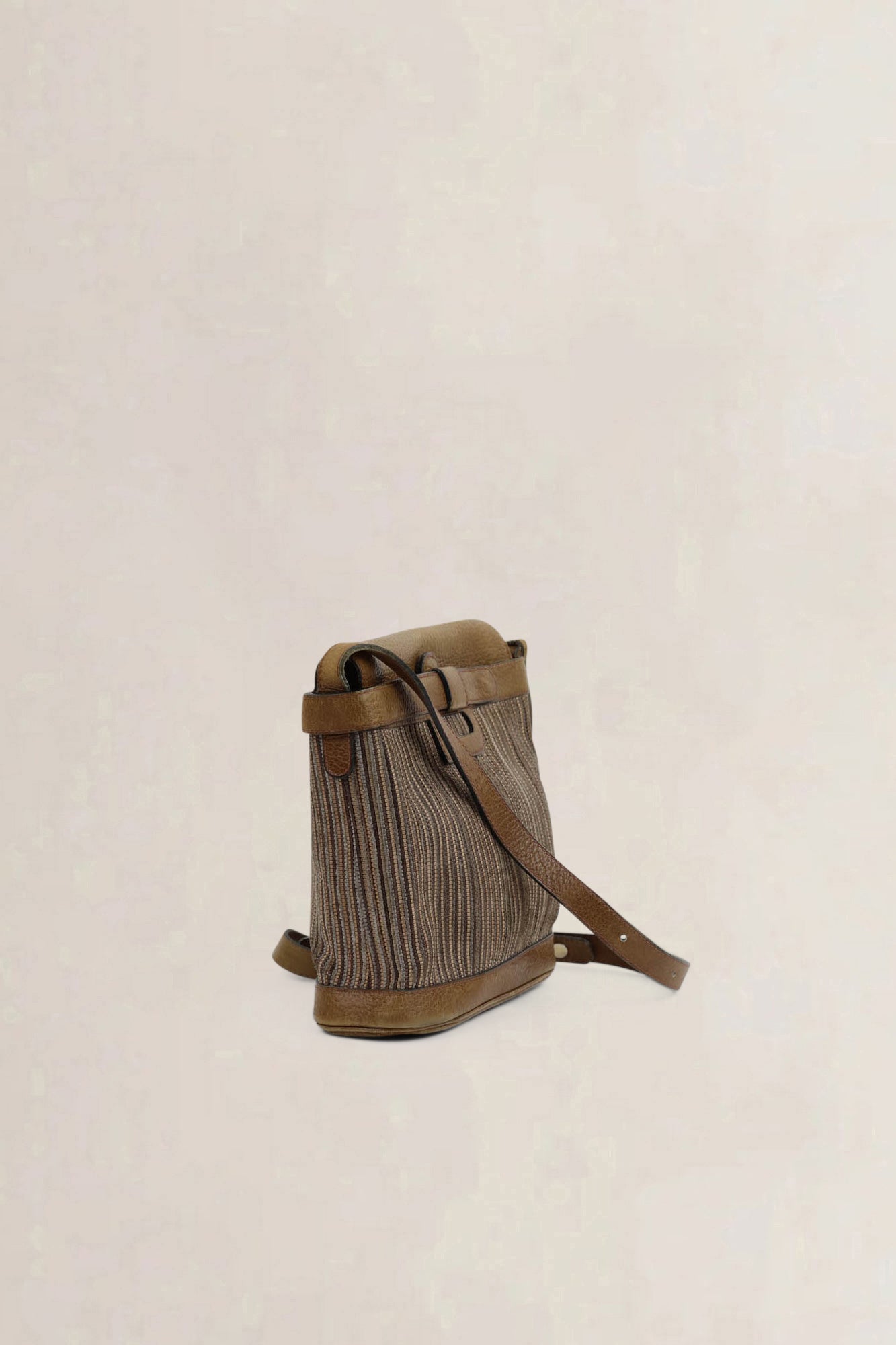 Delvaux Brown Toile De Cuir Crossbody Bag