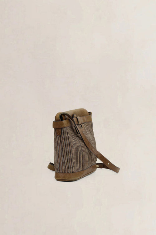 Delvaux Brown Toile De Cuir Crossbody Bag