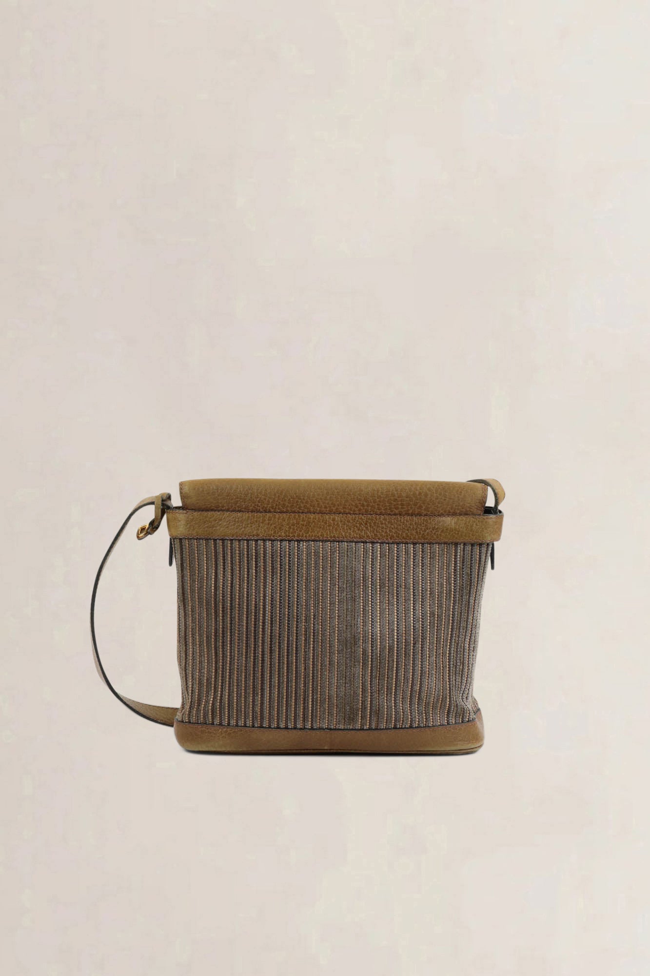 Delvaux Brown Toile De Cuir Crossbody Bag