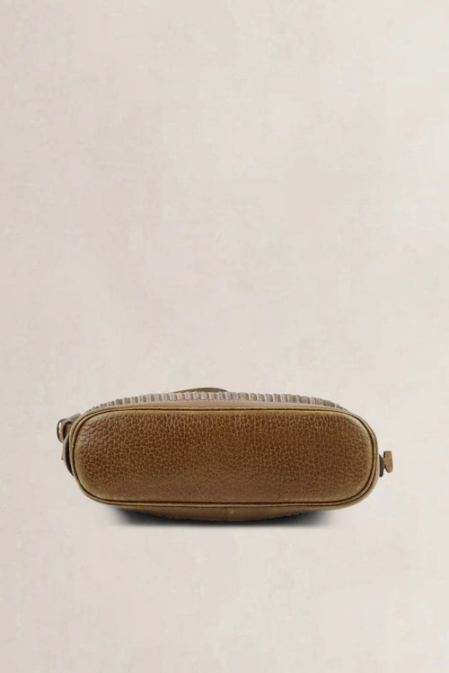 Delvaux Brown Toile De Cuir Crossbody Bag