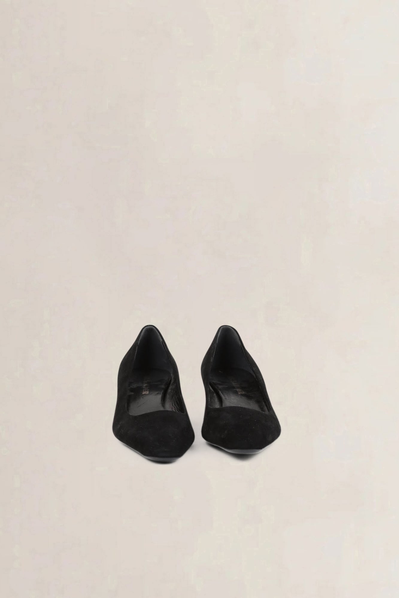 Jil Sander Black Suède Pumps