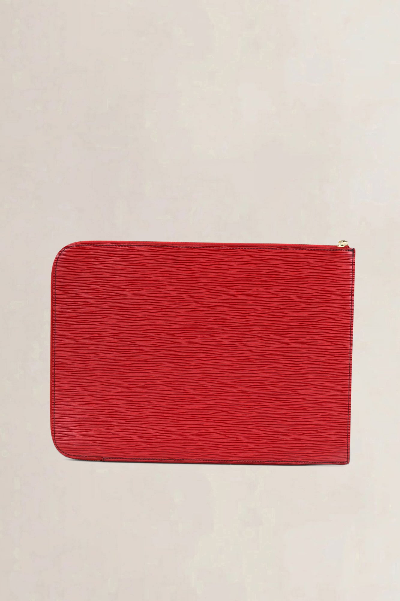 Louis Vuitton Red Epi Leather Poche-Documents