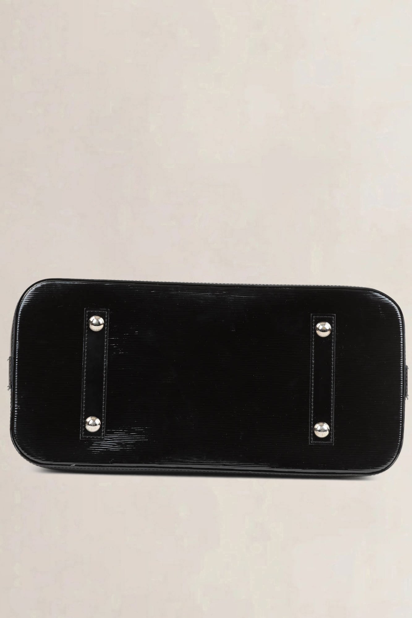 Louis Vuitton Black Patent Leather Alma GM Top Handle Bag