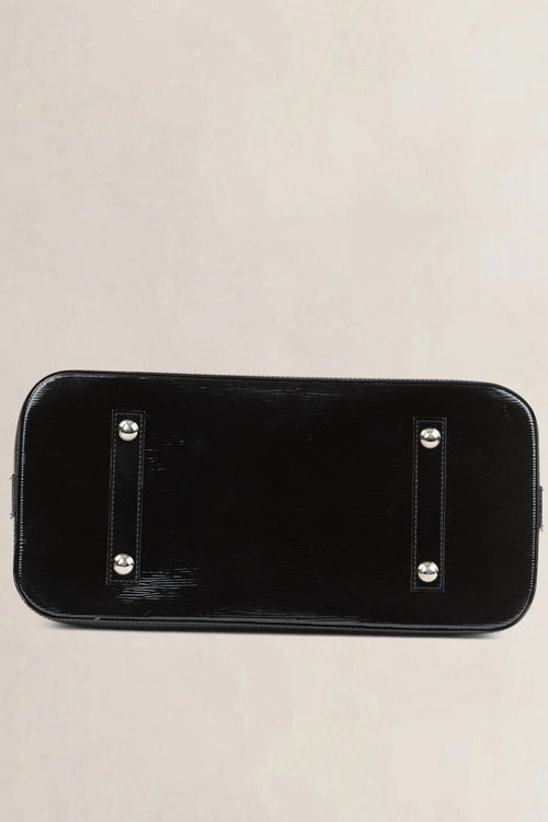 Louis Vuitton Black Patent Leather Alma GM Top Handle Bag