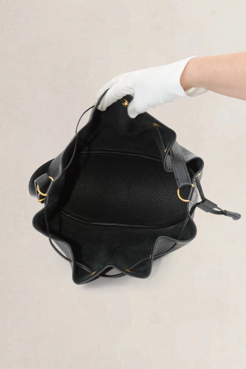 Hermès Blue GM Bucket Bag