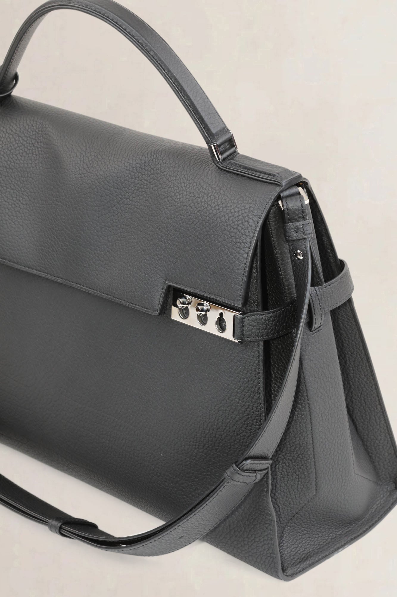 Delvaux Black Tempête XL Shoulder Bag