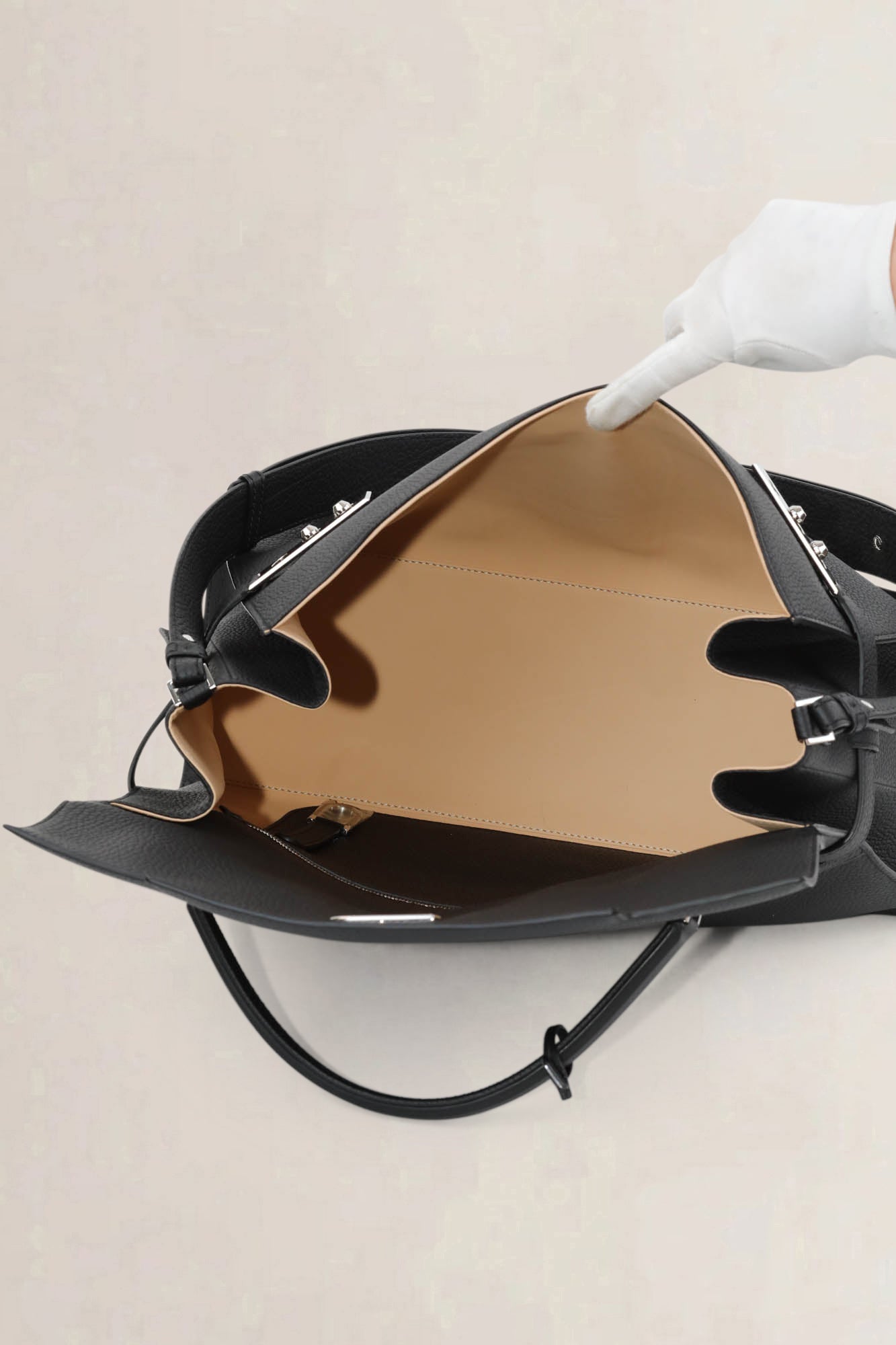 Delvaux Black Tempête XL Shoulder Bag