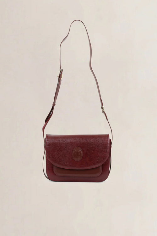 Cartier Vintage Burgundy Crossbody Bag