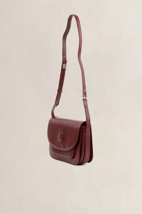 Cartier Vintage Burgundy Crossbody Bag