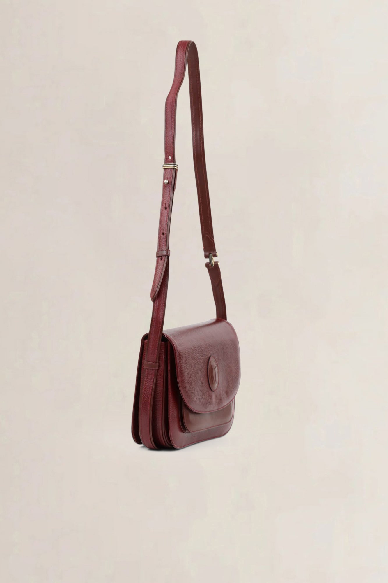 Cartier Vintage Burgundy Crossbody Bag