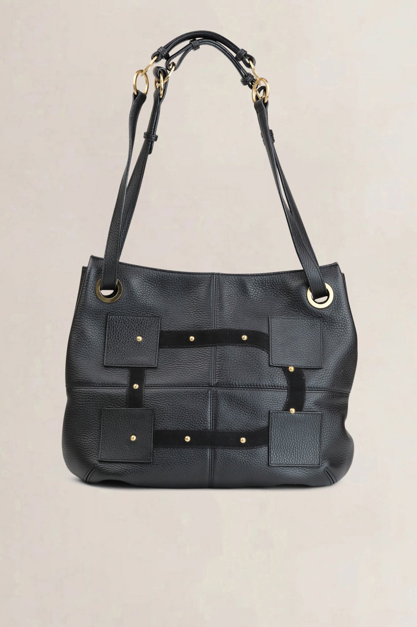 Delvaux Black "Le Emile" Baudier Shoulder Bag