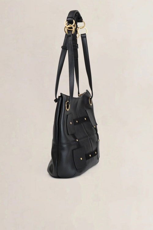 Delvaux Black "Le Emile" Baudier Shoulder Bag