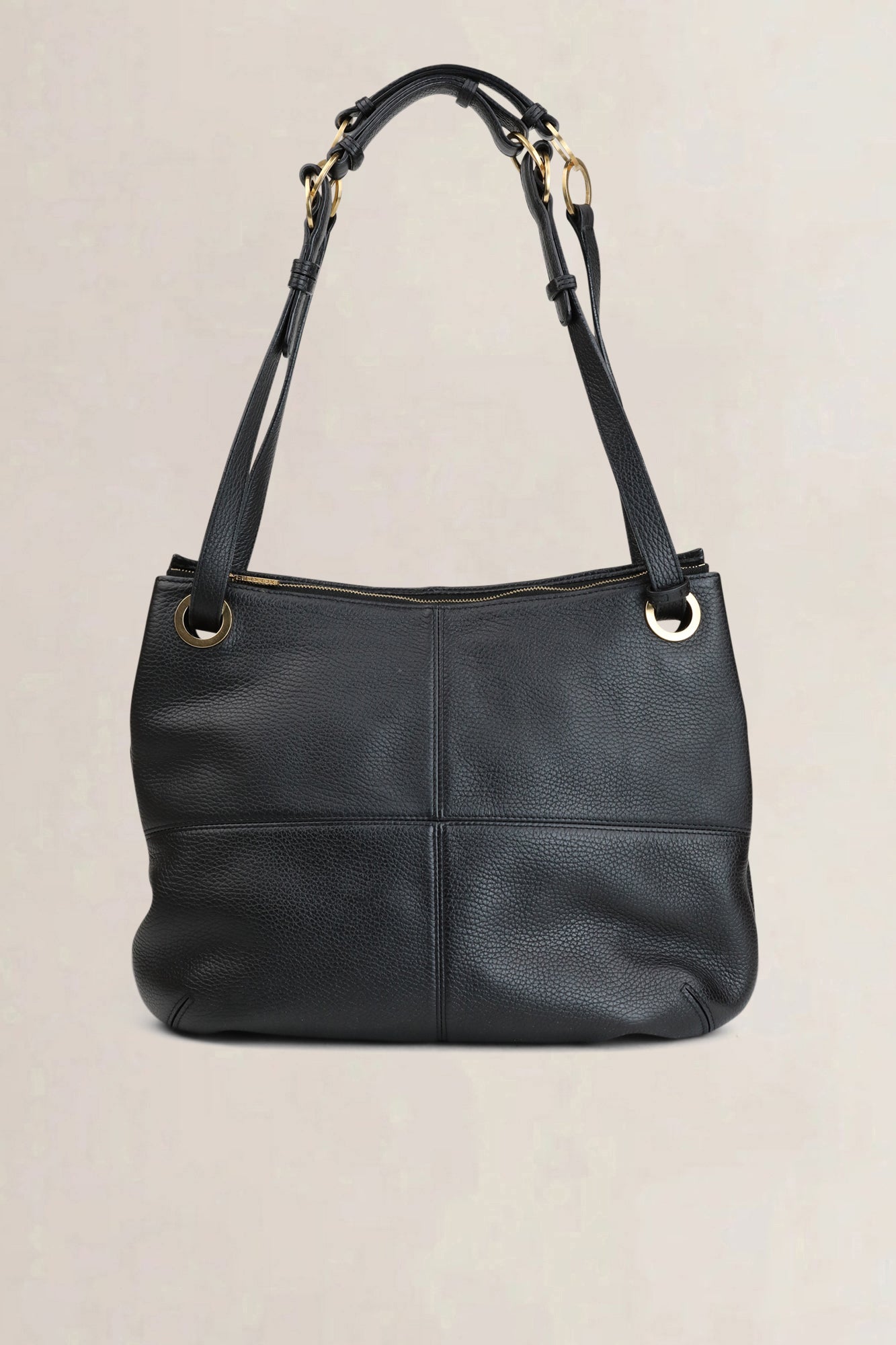 Delvaux Black "Le Emile" Baudier Shoulder Bag