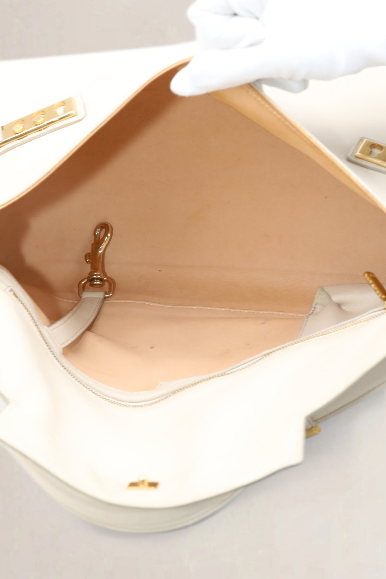 Delvaux Beige Tempête Epaule Shoulder Bag