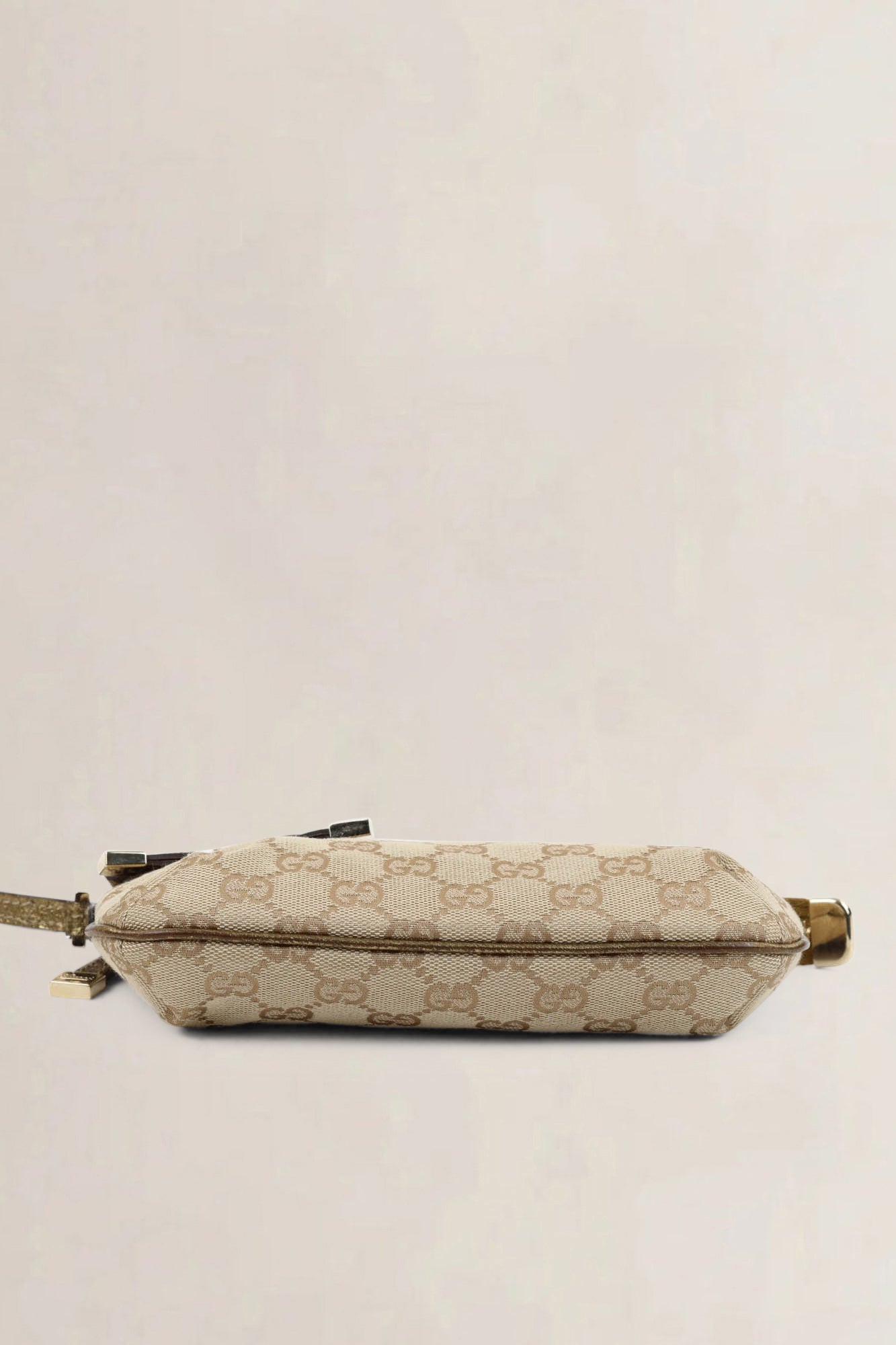 Gucci Brown Monogram Wrist Clutch