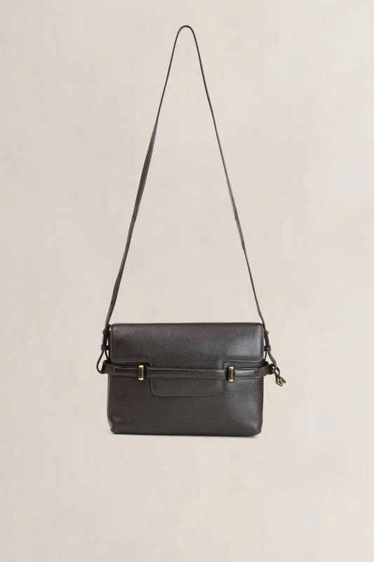 Delvaux Brown Leather Crossbody Bag